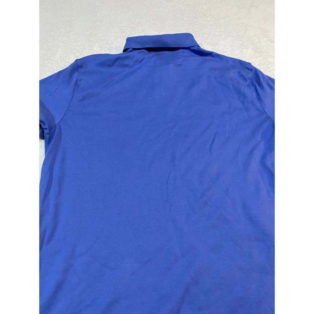 Polo Ralph Lauren Mens Custom Fit Blue Soft Cotton Short Sleeve Polo Shirt M - Picture 8 of 8